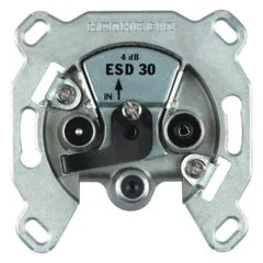 Kathrein ESD 30 Antennendose EINZEL 3-Loch mit DC-Durchlaß