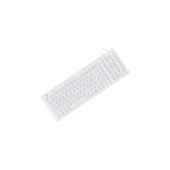 Keysonic KSK-6031INEL - Kompakte Hygienetastatur, Kabelgebunden USB-Anschluss, Beleuchtet, Silikon, Wasser und Staub ...