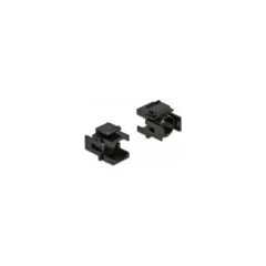 Keystone Abdeckung schwarz mit 12.5 mm D-Durchführung 4 Stück