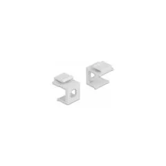 Keystone Abdeckung weiß mit 8.0 mm Durchführung +Hex 4 Stück