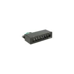 Keystone Desktop Patchpanel 8 Port schwarz