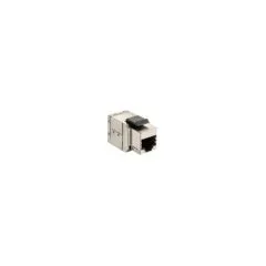 Keystone-Koppler geschirmt Cat6 2xRJ45 8Stk sil