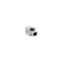 Keystone-Koppler geschirmt Cat6 2xRJ45 8Stk sil