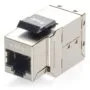 Keystone-Koppler geschirmt Cat6A 2xRJ45 8Stk sil Polybeutel