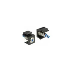 Keystone LED blau 6 V flach. schwarz