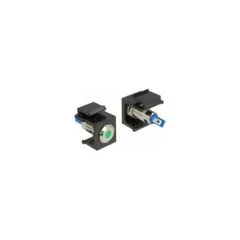 Keystone LED grün 6 V flach. schwarz