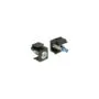Keystone LED grün 6 V flach. schwarz