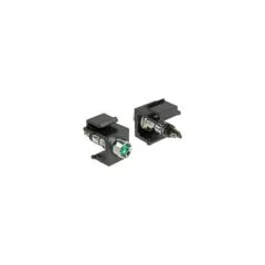 Keystone LED grün 6 V. schwarz