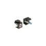 Keystone LED rot 6 V flach. schwarz