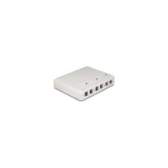 Keystone Leergehäuse 6 Port für Glasfaser und Netzwerk weiß