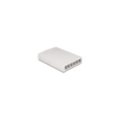Keystone Leergehäuse Aufputz 6 Port für Glasfaser und Netzwerk weiß