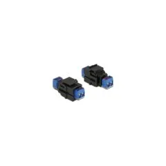 Keystone Modul 2 Pin Terminalblock to Terminalblock schwarz