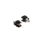 Keystone Modul Cinch Buchse to Cinch Buchse rot schwarz