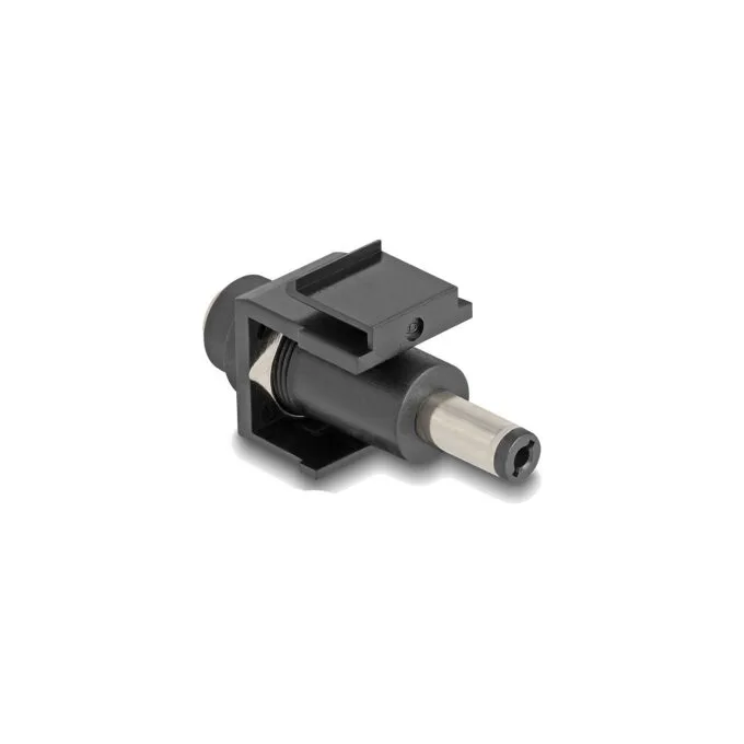 Keystone Modul DC 5.5 x 2.1 mm Buchse zu DC 5.5 x 2.1 mm Stecker schwarz — image 2