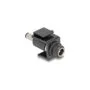 Keystone Modul DC 5.5 x 2.1 mm Buchse zu DC 5.5 x 2.1 mm Stecker schwarz