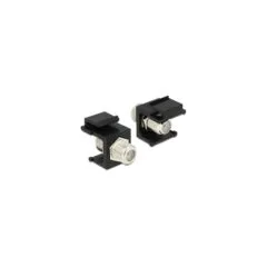 Keystone Modul F Buchse zu F Buchse schwarz