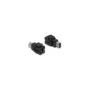 Keystone Modul FireWire 6 Pin Buchse zu FireWire 6 Pin Buchse schwarz