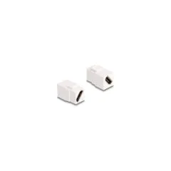 Keystone Modul HDMI Buchse zu Buchse diagonal 8K 60 Hz weiß
