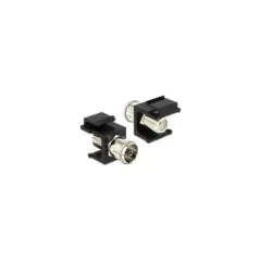 Keystone Modul IEC Buchse to F Buchse schwarz