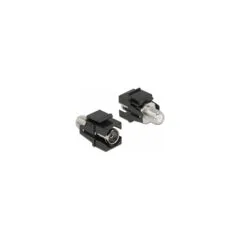 Keystone Modul IEC Buchse zu F Buchse schwarz