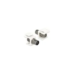 Keystone Modul IEC Stecker to F Buchse weiß