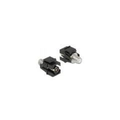Keystone Modul IEC Stecker zu F Buchse schwarz