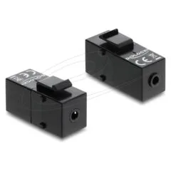 Keystone Modul Klinkenbuchse 3.5 mm 4 Pin zu Klinkenbuchse 3.5 mm 4 Pin schwarz
