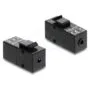 Keystone Modul Klinkenbuchse 3.5 mm 4 Pin zu Klinkenbuchse 3.5 mm 4 Pin schwarz