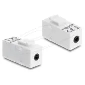 Keystone Modul Klinkenbuchse 3.5 mm 4 Pin zu Klinkenbuchse 3.5 mm 4 Pin weiß