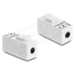 Keystone Modul Klinkenbuchse 3.5 mm 4 Pin zu Klinkenbuchse 3.5 mm 4 Pin weiß