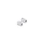 Keystone Modul Kupplung RJ45 Buchse zu Buchse Cat.6A 90° gewinkelt Kunststoff UTP weiß