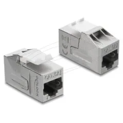 Keystone Modul Kupplung RJ45 Buchse zu RJ45 Buchse Cat.6A geschirmt