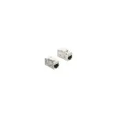 Keystone Modul Kupplung RJ45 Buchse zu RJ45 Buchse Cat.6A Metall silber weiß