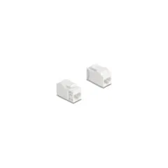 Keystone Modul Kupplung RJ45 Buchse zu RJ45 Buchse UTP Cat.6A weiß
