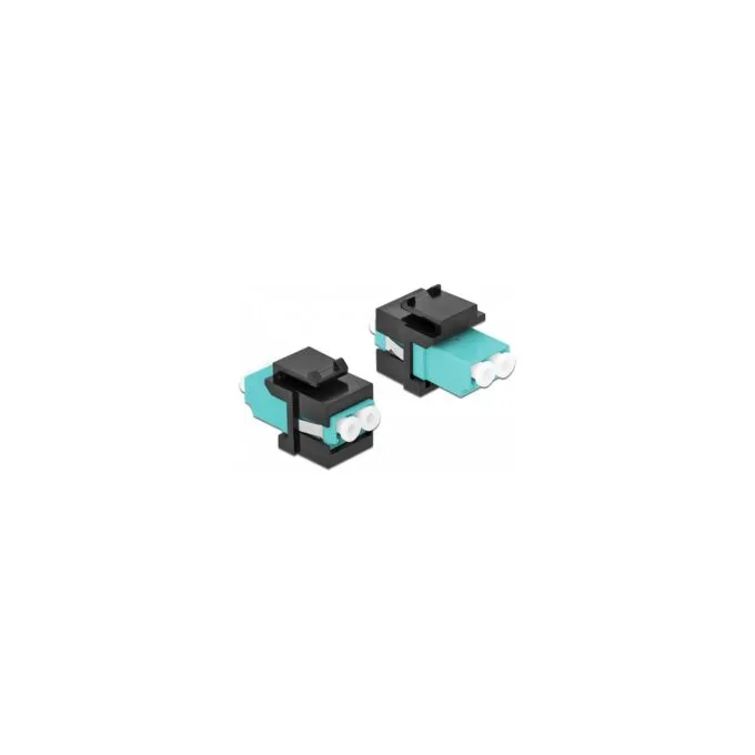 Keystone Modul LC Duplex Buchse zu LC Duplex Buchse aqua schwarz — image 3