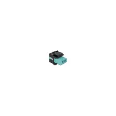 Keystone Modul LC Duplex Buchse zu LC Duplex Buchse aqua schwarz