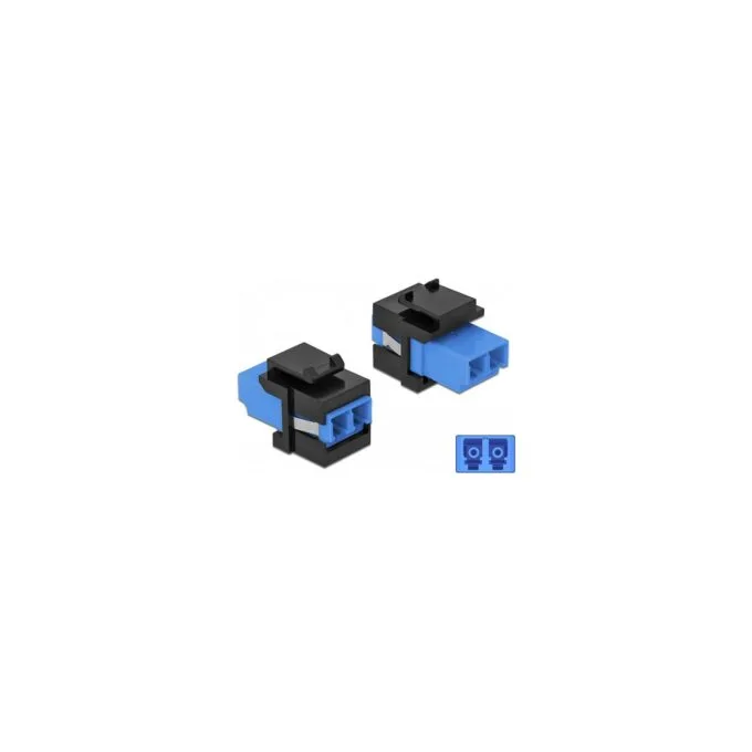 Keystone Modul LC Duplex Buchse zu LC Duplex Buchse blau schwarz — image 2