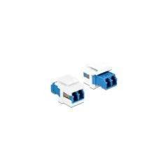 Keystone Modul LC Duplex Buchse zu LC Duplex Buchse blau weiß