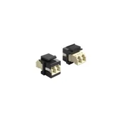 Keystone Modul LC Duplex Buchse zu LC Duplex Buchse lindgrün schwarz