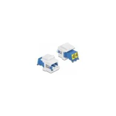 Keystone Modul LC Duplex Buchse zu LC Duplex Buchse mit Laserschutzklappe innen