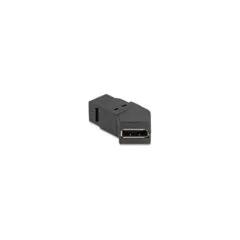 Keystone Modul Mini DisplayPort Einbaubuchse zu DisplayPort Buchse 45° gewinkelt 8K 30 Hz schwarz