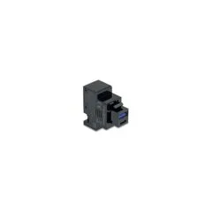Keystone Modul mit USB Typ-A und USB Type-CTM Ladebuchse PD 20 W schwarz