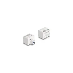 Keystone Modul mit USB Typ-A und USB Type-CTM Ladebuchse PD 20 W weiß