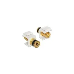 Keystone Modul Polklemme to Gewindebuchse schwarz weiß