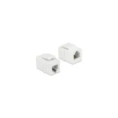 Keystone Modul RJ12 Buchse to RJ12 Buchse Cat.3 weiß