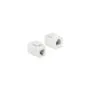Keystone Modul RJ12 Buchse to RJ12 Buchse Cat.3 weiß