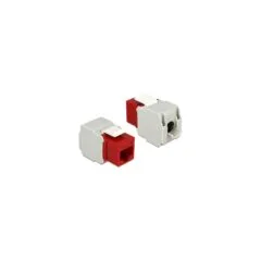 Keystone Modul RJ45 Buchse to LSA Cat.6 UTP rot