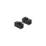 Keystone Modul RJ45 Buchse to RJ45 Buchse Cat.6 UTP schwarz