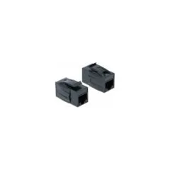 Keystone Modul RJ45 Buchse to RJ45 Buchse Cat.6A UTP schwarz