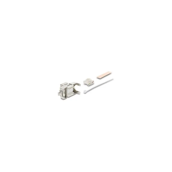Keystone Modul RJ45 Buchse zu LSA Cat.6A geschirmt werkzeugfrei mit Staubschutzklappe — image 3